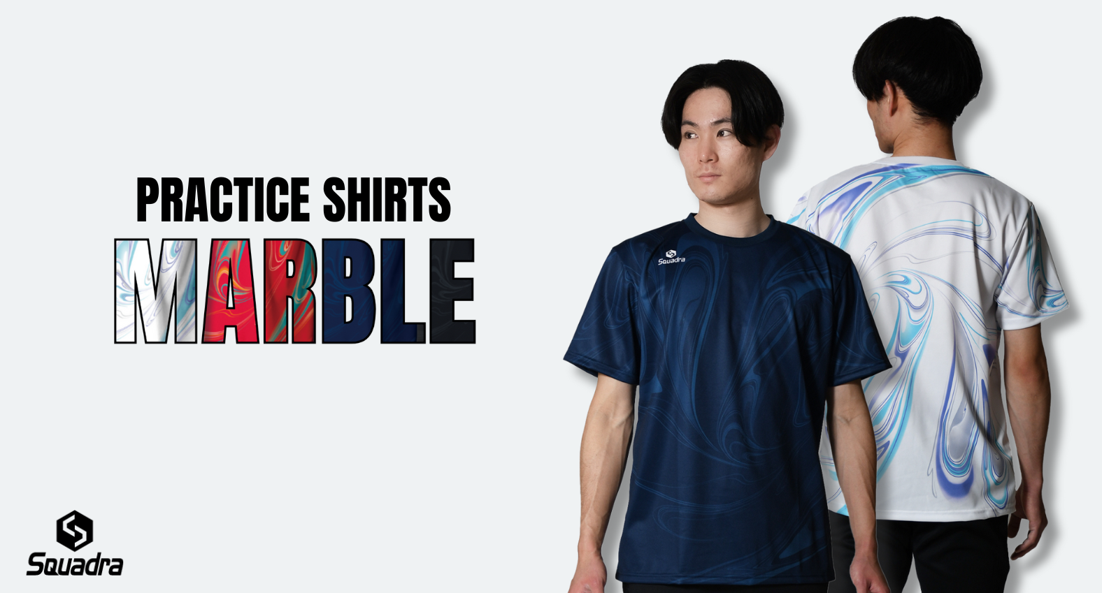人気のグラフィックプラクティスシャツに新デザイン マーブルが登場